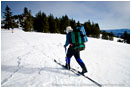 Back Country Skiing 8 Stock Image Siskiyou Mountains, Oregon