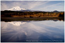 Mt. Adams Reflection Stock Image Cascade Mountains, Washington