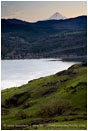 Mt. Hood overlooking Columbia River Stock Image Oregon
