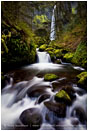 Elowah Falls 2 Stock Image Columbia River Gorge, Oregon