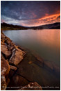 Sunrise Emigrant Lake 3 Stock Image Ashland, Oregon