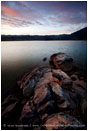 Sunrise Emigrant Lake 4 Stock Image Ashland, Oregon