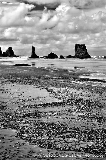 Royalty Free Stock Photo: Bandon Beach Shapes II