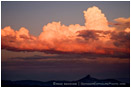 Storm over Pilot Rock Stock Image Ashland, Oregon