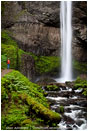Latourell Falls Stock Image Columbia Gorge, Oregon