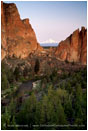 Mt. Jefferson through Asterik Pass 2 Stock Image Oregon