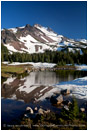 Mt. Jefferson Reflection Stock Image Oregon Cascade Range