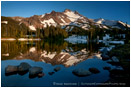 Mt. Jefferson Reflection 2 Stock Image Oregon Cascade Range
