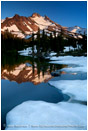 Mt. Jefferson Reflection 3 Stock Image Oregon Cascade Range