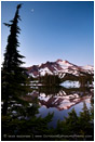 Mt. Jefferson Reflection 4 Stock Image Oregon Cascade Range