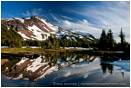 Mt. Jefferson Reflection 6 Stock Image Oregon Cascade Range