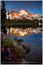 Mt. Jefferson Reflection 8 Stock Image Oregon Cascade Range