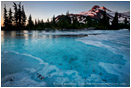 Mt. Jefferson Over Frozen Lake 2 Stock Image Oregon Cascade Range