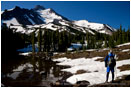 Backpacking Mt. Jefferson Wilderness 3 Stock Image Oregon Cascade Range