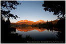 Mt. Lassen over Manzanita Lake 3 Stock Image Lassen Volcanic National Park, California