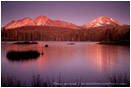 Mt. Lassen over Manzanita Lake 5 Stock Image Lassen Volcanic National Park, California