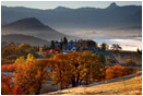 Rogue Valley Vineyards in Fall Stock Image Southern Oregon