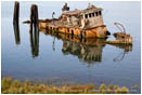Sunken Boat Stock Image Gold Beach, Oregon