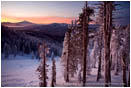 Sunrise over Mt. Shasta Stock Image Mt. Ashland, Oregon