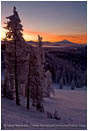 Sunrise over Mt. Shasta 2 Stock Image Mt. Ashland, Oregon