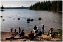 Waldo Lake 9 Stock Image Cascade Mountains, Oregon