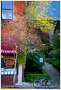 Ashland Plaza in Fall Stock Image Southern Oregon