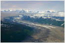 Royalty Free Stock Photo: Hint Of Denali Above The Kahiltna Glacier