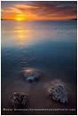 Sea Of Cortez Sunrise 4 Stock Image, Baja, Mexico