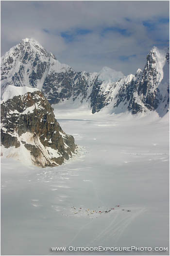 Royalty Free Stock Photo: Kahiltna Base Camp
