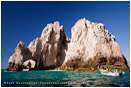 Land's End And Boat Stock Image, Baja, Mexico