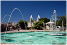 San Jose Fountain Square 1 Stock Image, Baja, Mexico