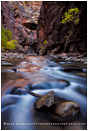 Virgin River Narrows 4 Stock Image, Zion National Park