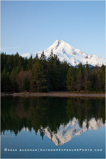 Mt. Hood Reflection Stock Image, Oregon