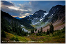 Cascade Pass Sunrise 4 Stock Image, North Cascades National Park