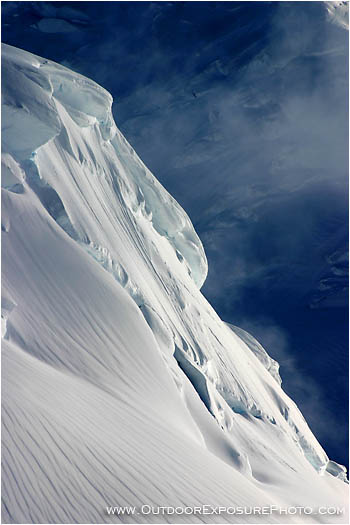 Rights Managed Stock Photo: Kahiltna Ice Forms