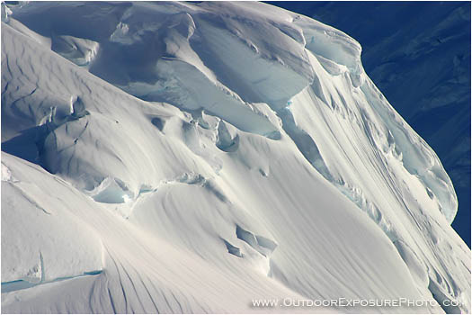 Rights Managed Stock Photo: Kahiltna Ice Forms II