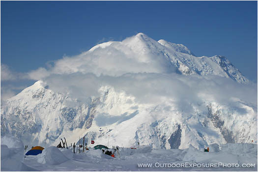 Royalty Free Stock Photo: Mt. Foraker From Camp V