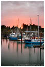 Bandon Harbor Sunrise Stock Image, Bandon, Oregon