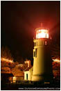Rights Managed Stock Photo: Umpqua River Lighthouse At Night