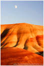 Royalty Free Stock Photo: Moonrise Over The Painted Hills III
