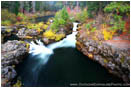 Royalty Free Stock Photo: Upper Rogue At Duffy Bridge In Fall
