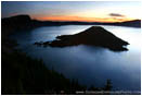 Rights Managed Stock Photo: Wizard Island At Sunrise