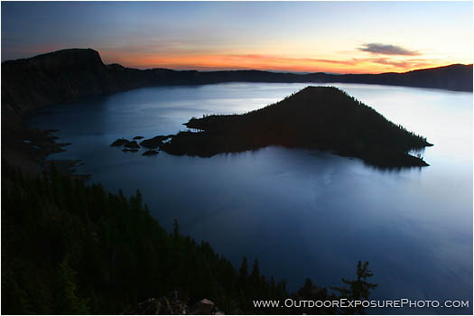 Print: Wizard Island At Sunrise