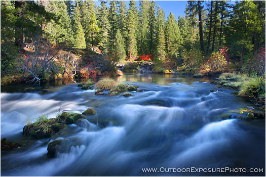 Royalty Free Stock Photo: Upper Rogue Above Natural Bridge