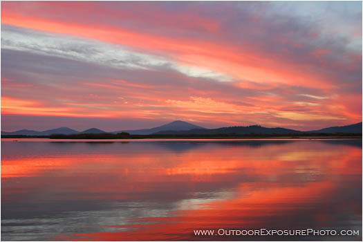 Print: Klamath Lake Sunrise
