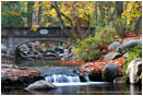Atkinson Memorial Bridge Stock Image, Lithia Park, Ashland, Oregon