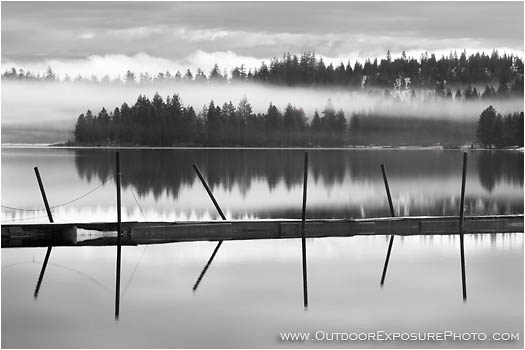 Rights Managed Stock Photo: Dock And Mist