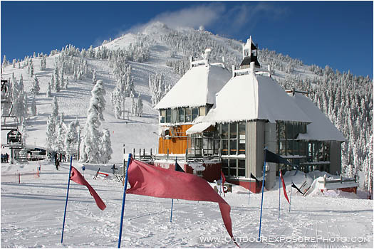 Print: Mt. Ashland And Lodge