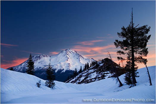 Rights Managed Stock Photo: Winter Sunrise At Heart Lake