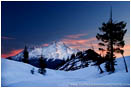 Print: Winter Sunrise At Heart Lake
